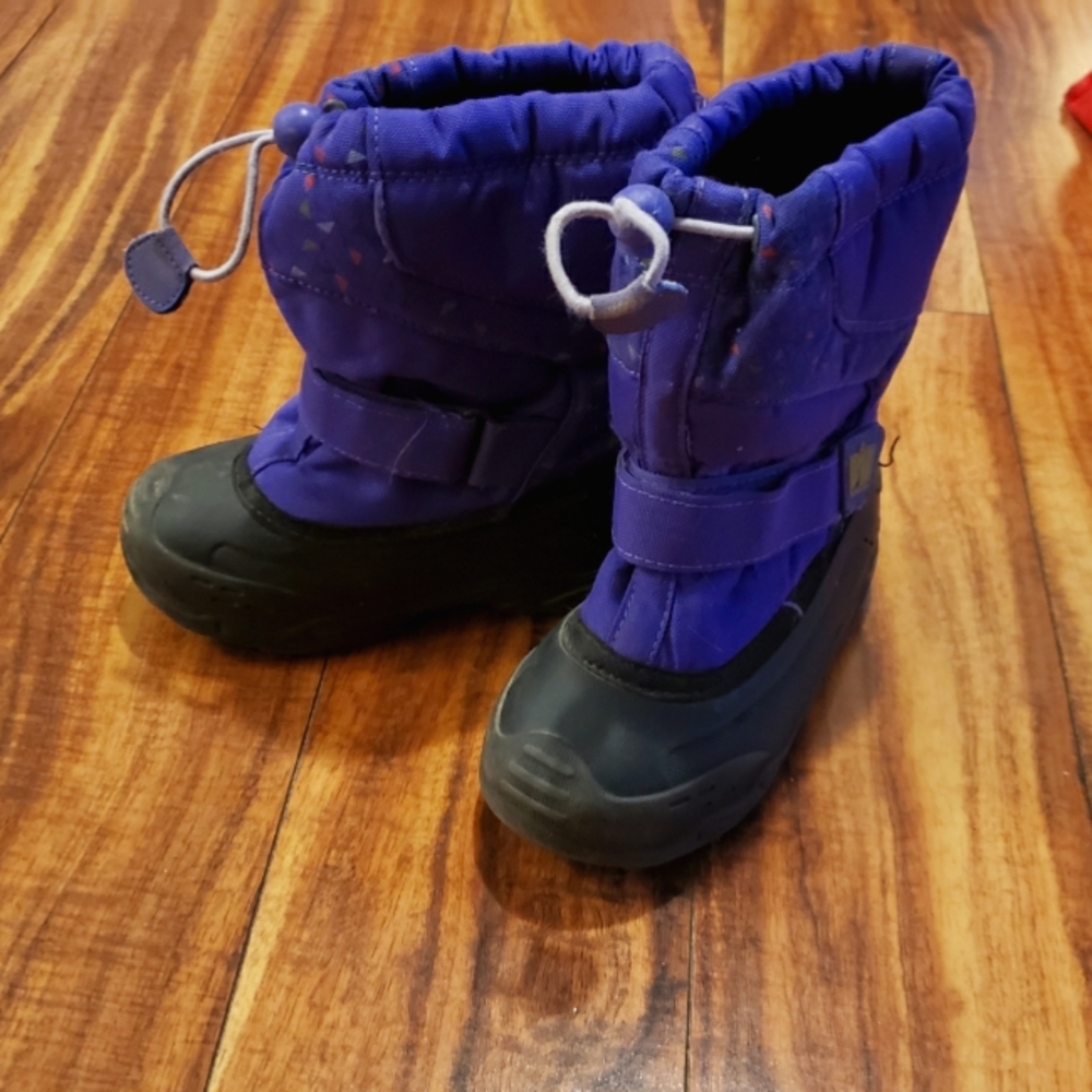 Size 10T girl's purple winter boots